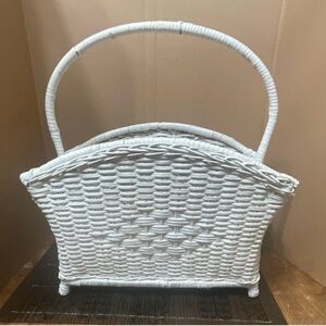 White Woven Wicker